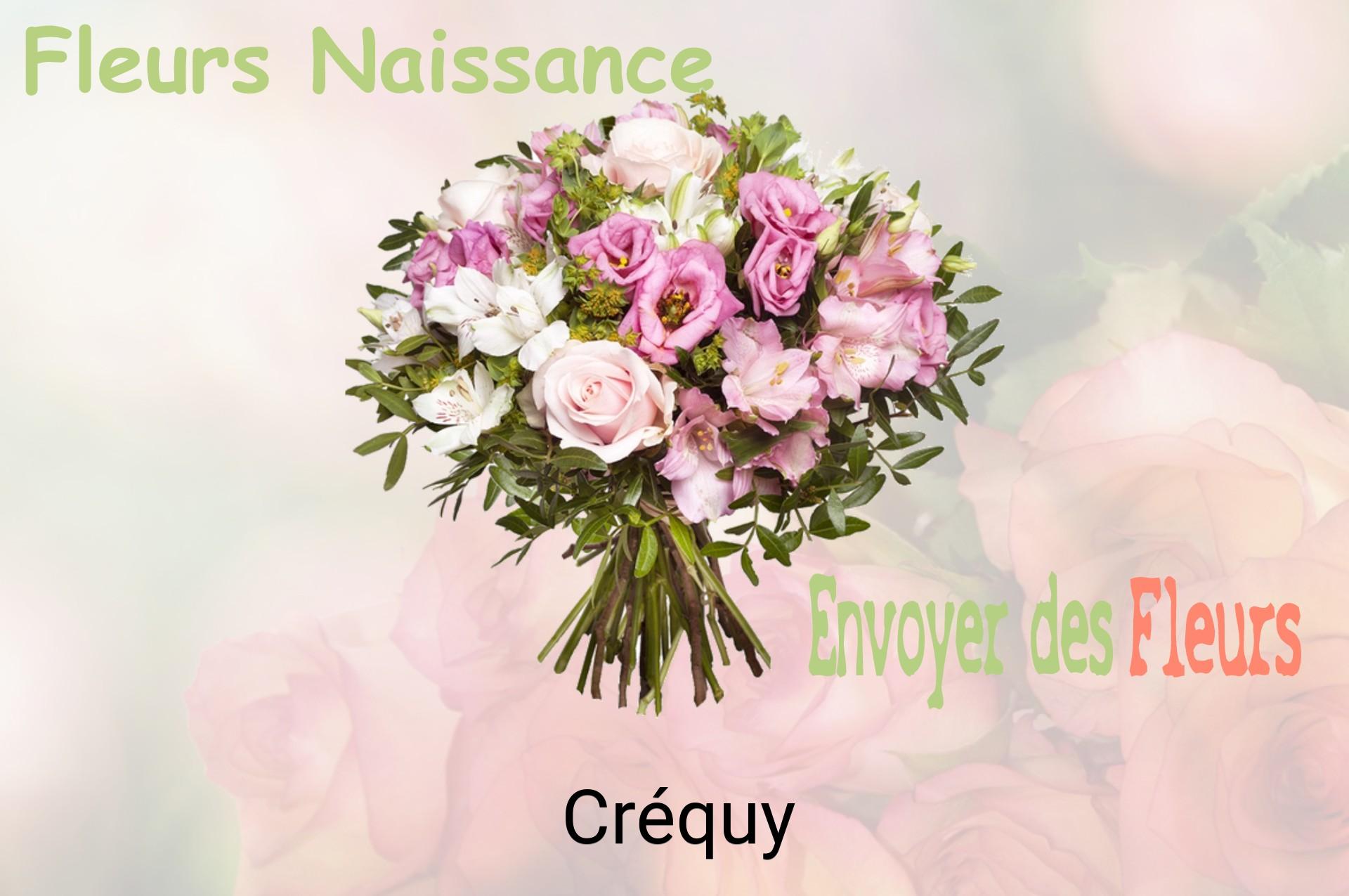 Bouquet de fleurs de naissance livré à Créquy